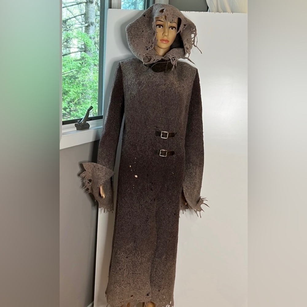 Casch By Gro Abrahamsson Sz 38 Boiled Wool Coat - Work Of Art